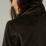 Blazer Waist Terciopelo Chocolate