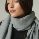 Bufanda Jane Light Grey 100% Baby Alpaca