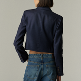 Blazer Lyon Lino Azul