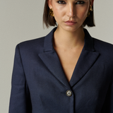 Blazer Lyon Lino Azul
