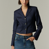 Blazer Lyon Lino Azul
