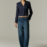 Blazer Lyon Lino Azul