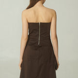 Corset Gabardina Café