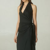 Vestido Mallorca Lino Negro