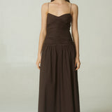 Vestido Cleo Popelina Café