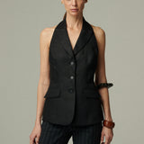 Gilet Antibes Lino Negro