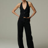Gilet Biarritz Lino Negro