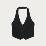 Gilet Biarritz Lino Negro