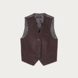 Gilet Cotelé Café