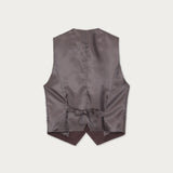 Gilet Cotelé Café