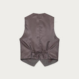 Gilet Lana Cuadros Café