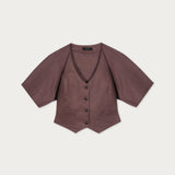 Gilet Milano Lino Café