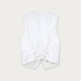 Gilet Saint Tropez Lino Crudo Rayado