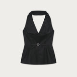 Gilet Antibes Lino Negro
