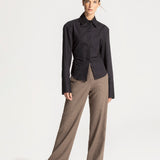 Pantalon Fini Tweed Cafe