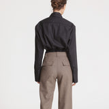 Pantalon Fini Tweed Cafe