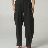 Pantalón Balloon Lino Negro