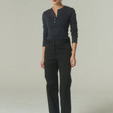 Pantalón Lalalou Gabardina Negra