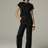 Pantalón Lalalou Lino Negro
