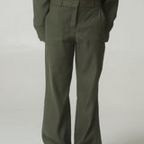 Pantalón Lalalou Lino Verde