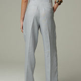 Pantalón Montpellier Lino Celeste