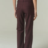 Pantalón Sendai Lana Burdeo