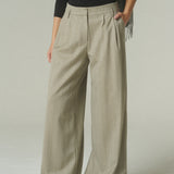 Pantalón Tere Lana Espiga Beige