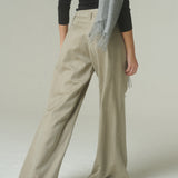 Pantalón Tere Lana Espiga Beige