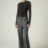 Pantalón Lalalou Cuadros Gris