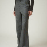 Pantalón Lalalou Cuadros Gris