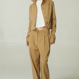 Pantalón City Gabardina Camel