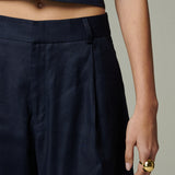 Pantalón Reims Lino Azul