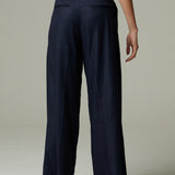 Pantalón Reims Lino Azul