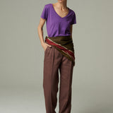 Polera Famel Algodón Morada