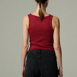 Polera Liviana Rib Burdeo