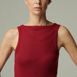 Polera Liviana Rib Burdeo