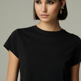 Polera Perfecta Algodón Negra