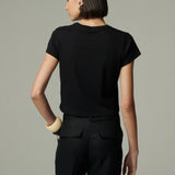 Polera Perfecta Algodón Negra