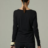 Polera Rivoli Algodón Negra