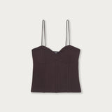 Polera Clara Algodón Café