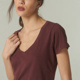 Polera Famel Algodón Burdeo