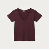 Polera Famel Algodón Burdeo