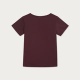 Polera Famel Algodón Burdeo