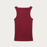 Polera Liviana Rib Burdeo