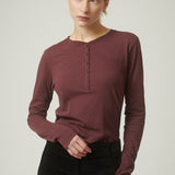 Polera Soho Algodón Burdeo