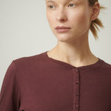 Polera Soho Algodón Burdeo