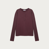 Polera Soho Algodón Burdeo