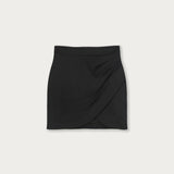 Pollera Cruzada Gabardina Negra