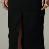 Pollera Parma Negra Jeans