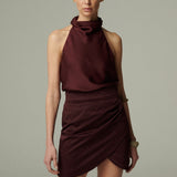 Pollera Siena Burdeo
